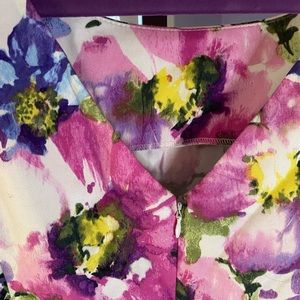 Floral fit and flare dress